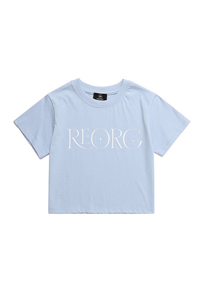 PIC REORG SPARKLE CROP T-SHIRTS SKY BLUE